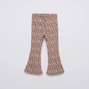 NWOT Zara Floral Flare Leggings
